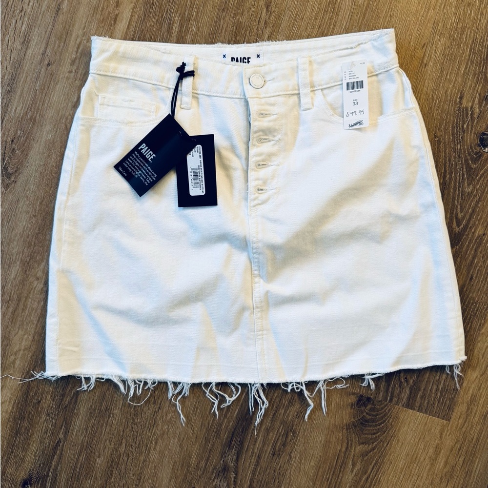 PAIGE Women's Aideen Skirt W/Exposed Button